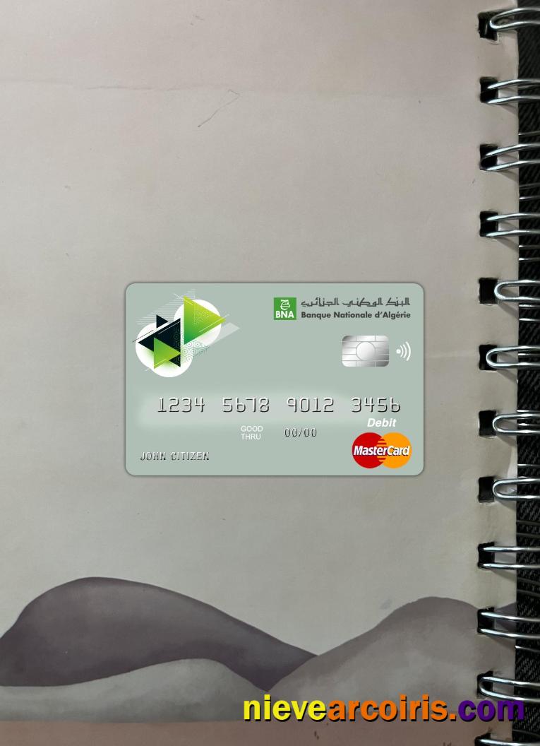 Algeria banque nationale d’Algérie (BNA) bank master card photolook